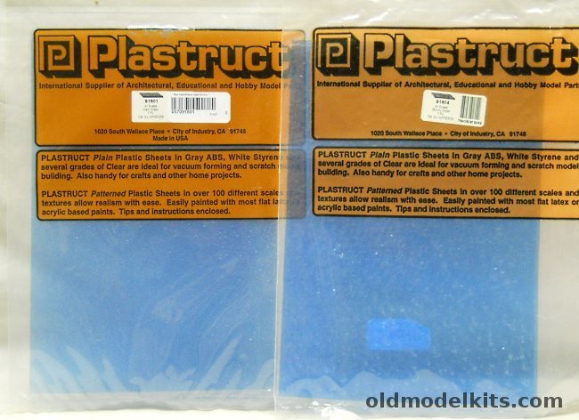 Plastruct 91801 Calm Water and 91804 Stormy Water Plastic Sheets - Bagged plastic model kit